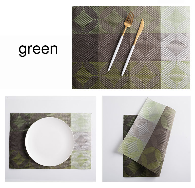 Tabletex stain resistant and heat resistant anti-slip new design dinner set custom made embroidery luxury  placemats