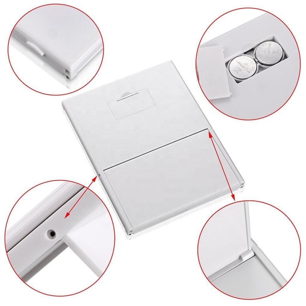 Vanity Mirror Portable Three Folding Mirror 8 LED Makeup Mirror with Touch Sensor Button