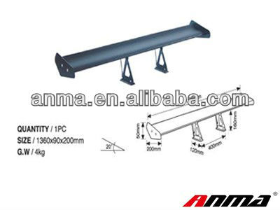 Universal high quality metal car spoiler
