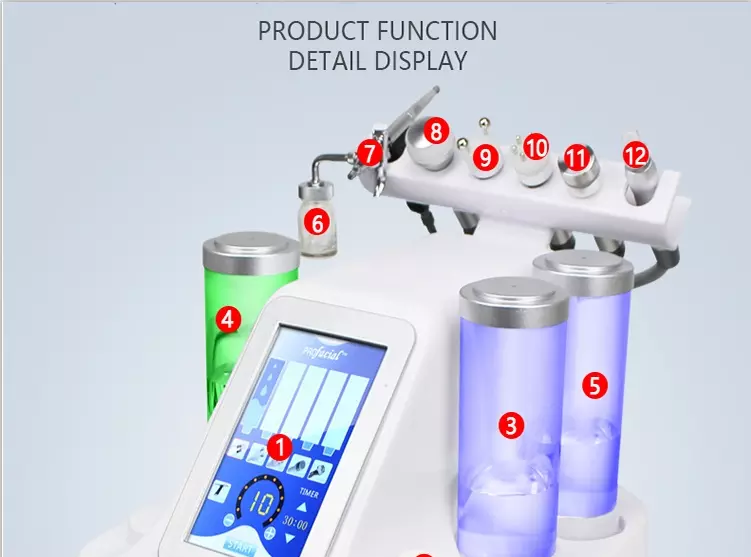 2019 hot sale 7 in 1 Small Bubble / Small Bubble multifunction Facial beauty machine