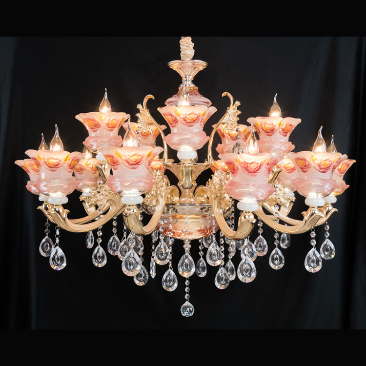 Restaurant Color Changing Aluminium Luster Chandelier