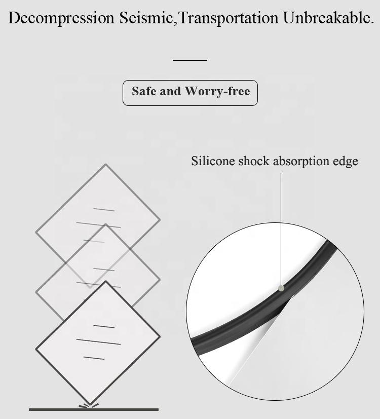 High Quality 12pcs LED Lights Rectangular Shaped Plastic Beauty Mirror Custom Makeup Mirror Hotel Vanity Mirror