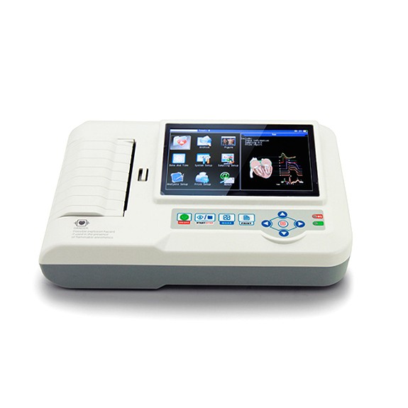 Medical Equipment Digital 6 Channel Electrocardiograph ECG Machine Price