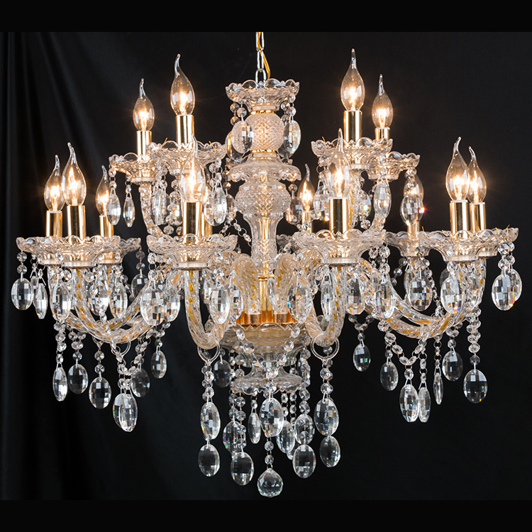 Classic Rattan Decoration Diamond Crystal Mini Chandelier Shades