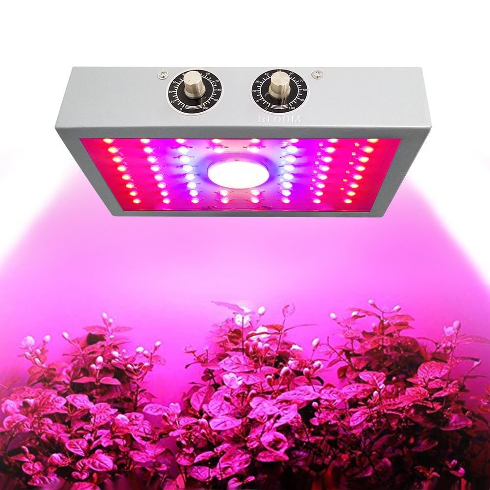 1200W Silver Rectangle Full Spectrum COB Indoor Plants LED Hydroponics Grow Lights for Indoor Plant Grow Lights