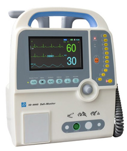 Medical First Aid Equipment Cardiac Defibrilltor Unit Price with Monophasic Technology