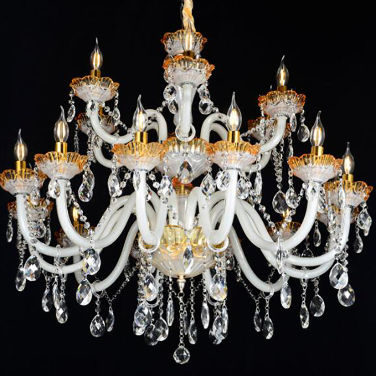 Corridor Circle Polished Nickel Chain Crystal Chandelier Cake Stand