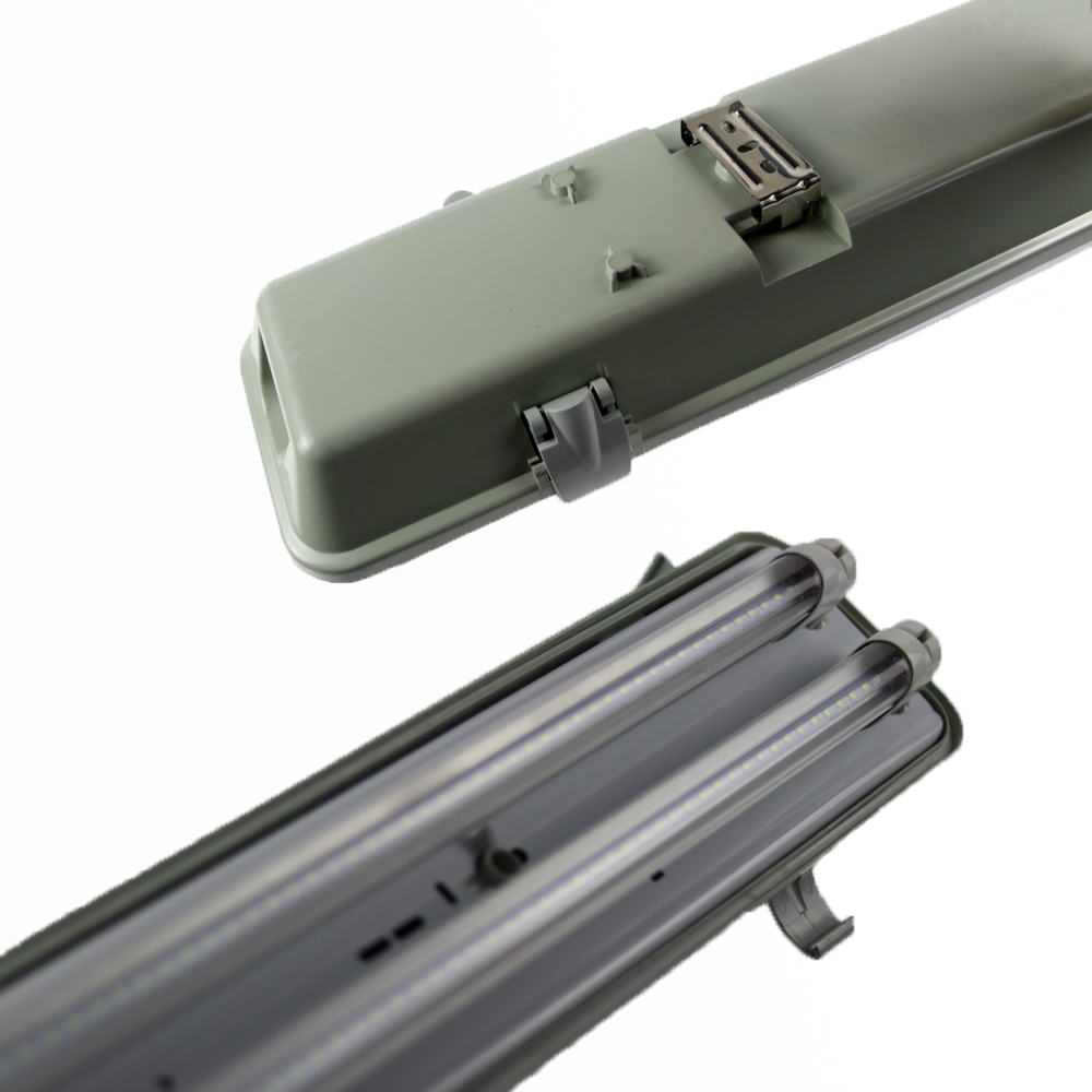 2018 New Surface Mounted LED Batten Double row Tubes Lights 2FT 4FT T8 Fixture LED tri-proof Light Tube 20W 40W