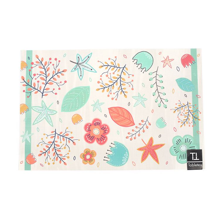 Tabletex Eco-Friendly PVC vinyl home decor promotional coasters and custom printing new design wholesale cheap placemats