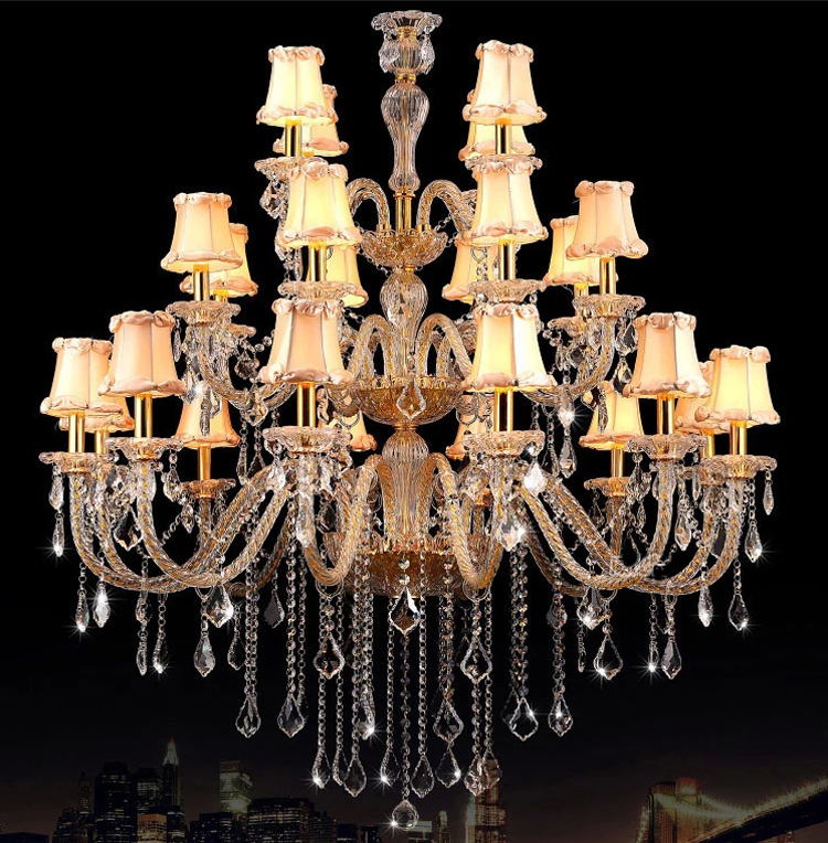 Zhongshan Factory Wave Handmade Rope 5 Star Hotel Cheap Chandelier