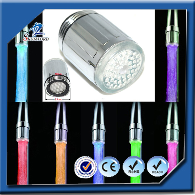 Excellent Quality Abs Plastic Led Faucet Water Power Generator With 7 Color Changing