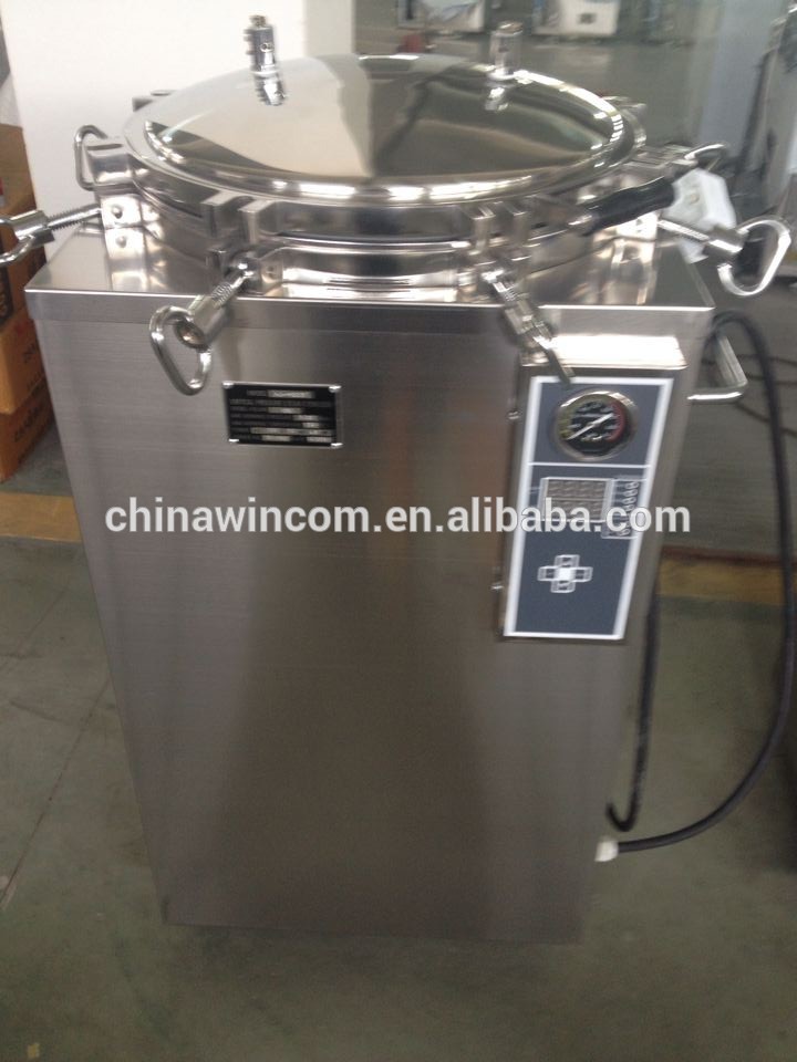 Top quality middle size 35l/50l/75l/100l vertical Medical hospital steam sterilizer