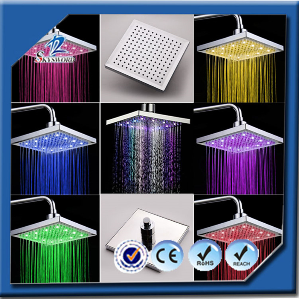 High Quality China Supply 7 Color Changing LED Light  Top Showers