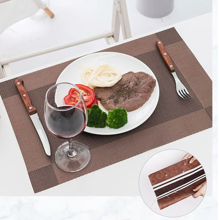 best seller heat resistant protect table elegant high-end teslin woven table mat