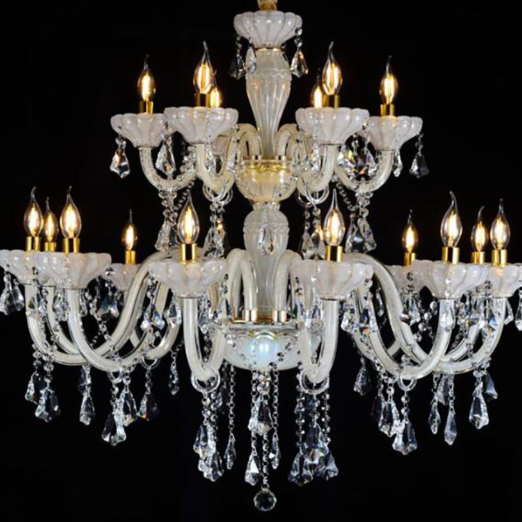 Modern Loft White Fish Iron Living Room Chandelier