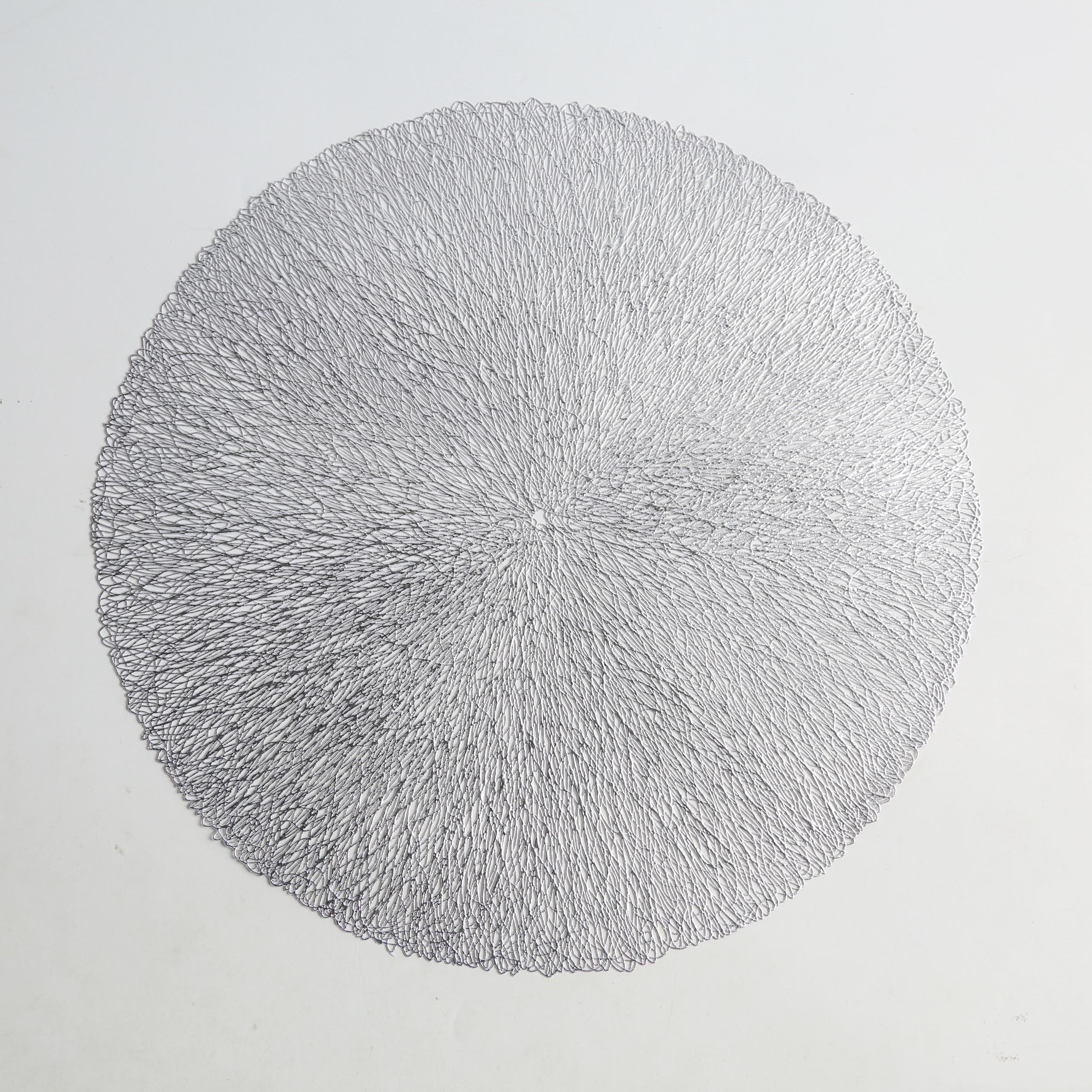 Tabletex environmental new design round 38cm PVC hollow placemat dinner mat