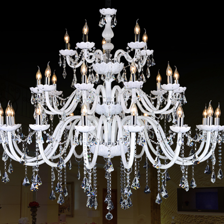 Arabic Style Crystal High Ceiling Hotel Chandelier Lighting In Dubai