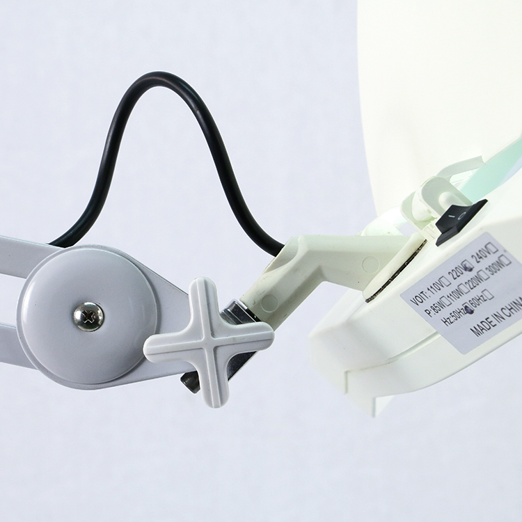 Clamp Laboratory Magnifier Lamp, Desk Lamp with Magnifier