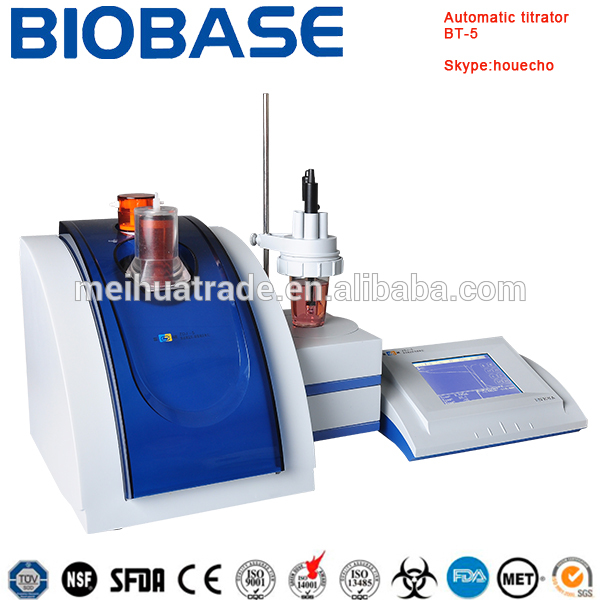 BIOBASE China Factory Price Preselected Endpoint, Blank, Manual Titration Automatic Potential Titrator in Hot Sale