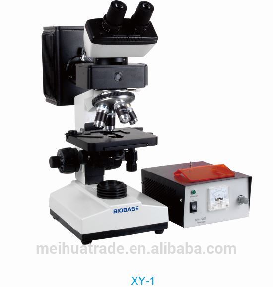 Fluorescence microscope with Binocular and trinocular and optional cold light camera