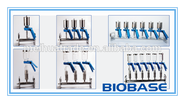Biobase 1/3/6-Branch Funnel Manifolds Vacuum Filtration for chemistry analysis/ pharmaceutical/ sanitation test