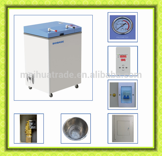 2020 Factory Price Flip-open door type vertical Autoclave with a big capacity of 100L