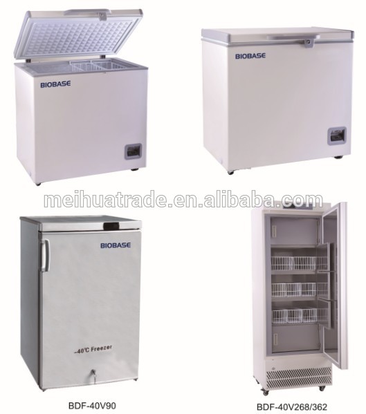 BIOBASE China 90/268/270/328L Medical Lab Vertical Type -40 Degree Low Temperature Cold Storage Refrigerator Deep Freezer