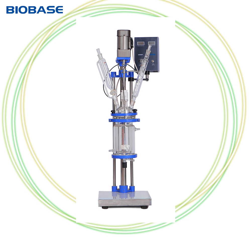 2L Double-layer Glass Chemical Stirred Glass Reactor Jacketed