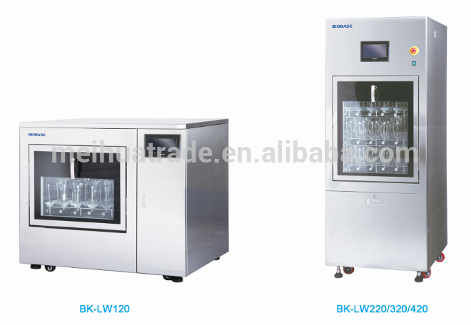 BIOBASE Stainless Steel Automatic Glassware Washer BK-LW120 with Rapid and efficient drying system factory direct sale