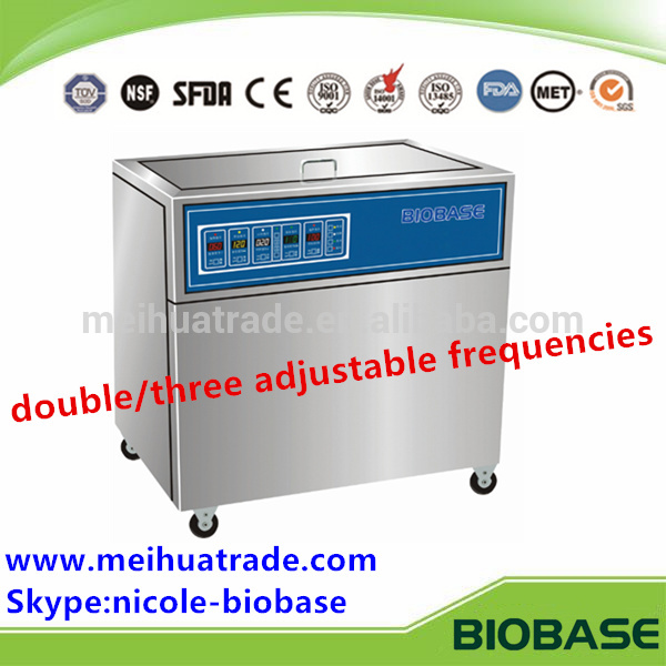 BIOBASE Newest Double/Three Adjustable Frequencies 45/80/100KHz Digital Ultrasonic Cleaner in Hot Sale