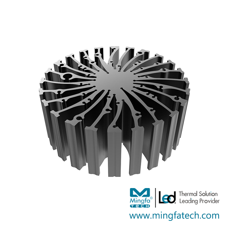 EtraLED-13020/13040/13050/13080 cylindrical extruded aluminum heatsink