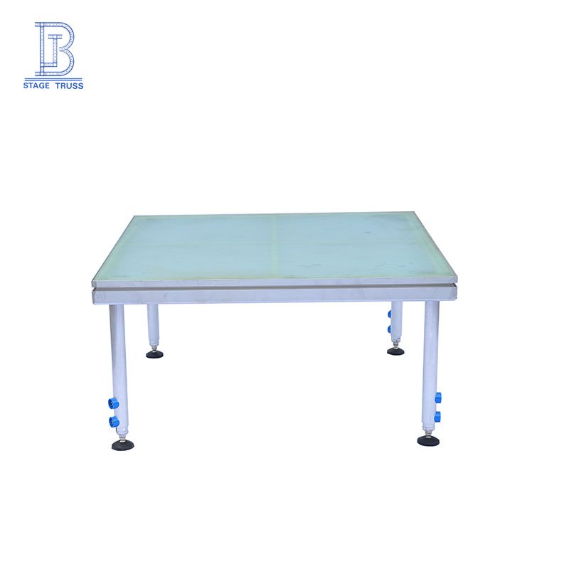 4ft*4ft Portable Aluminum Alloy Glass Stage