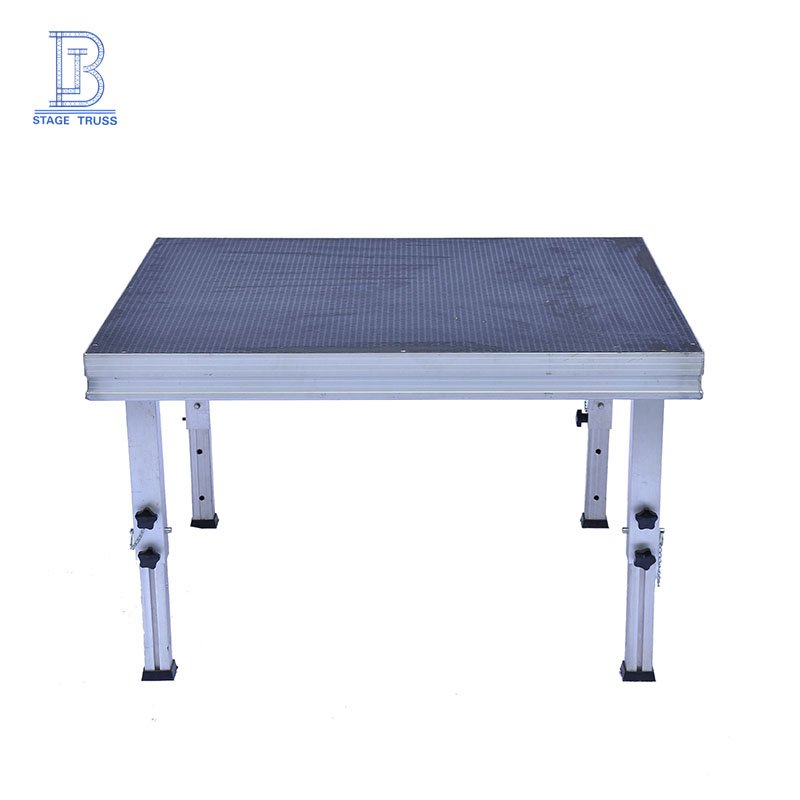 Quick installation indoor adjustable square aluminum alloy modular stage