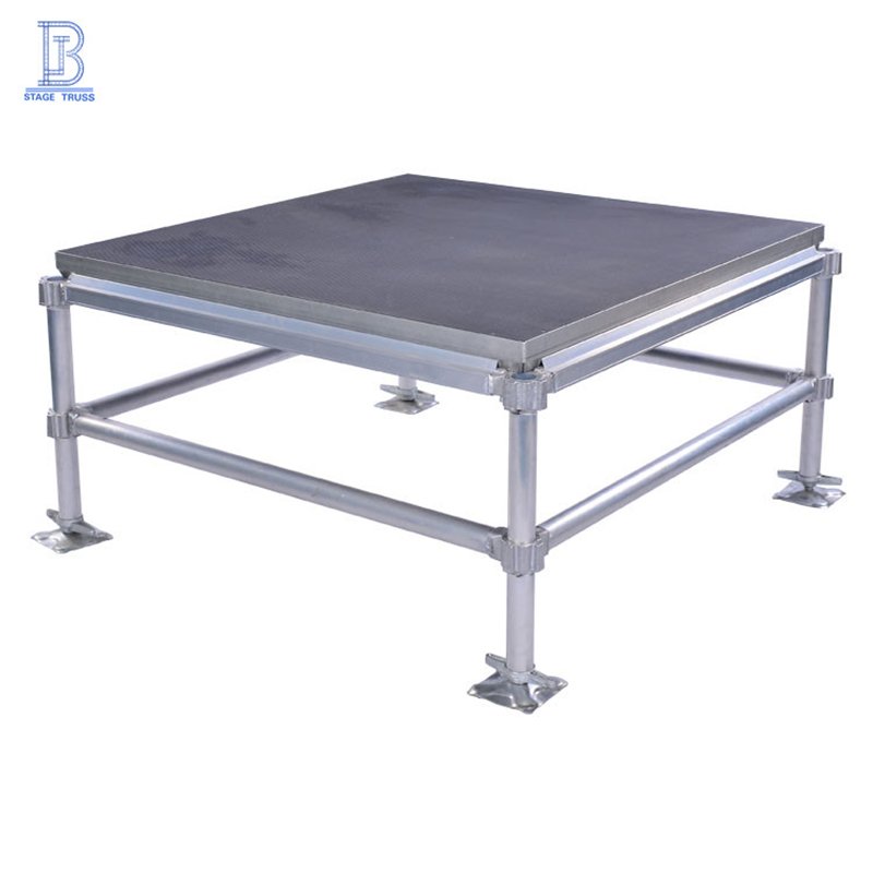 Aluminum assemble wedding event stage portable mobile modular stage