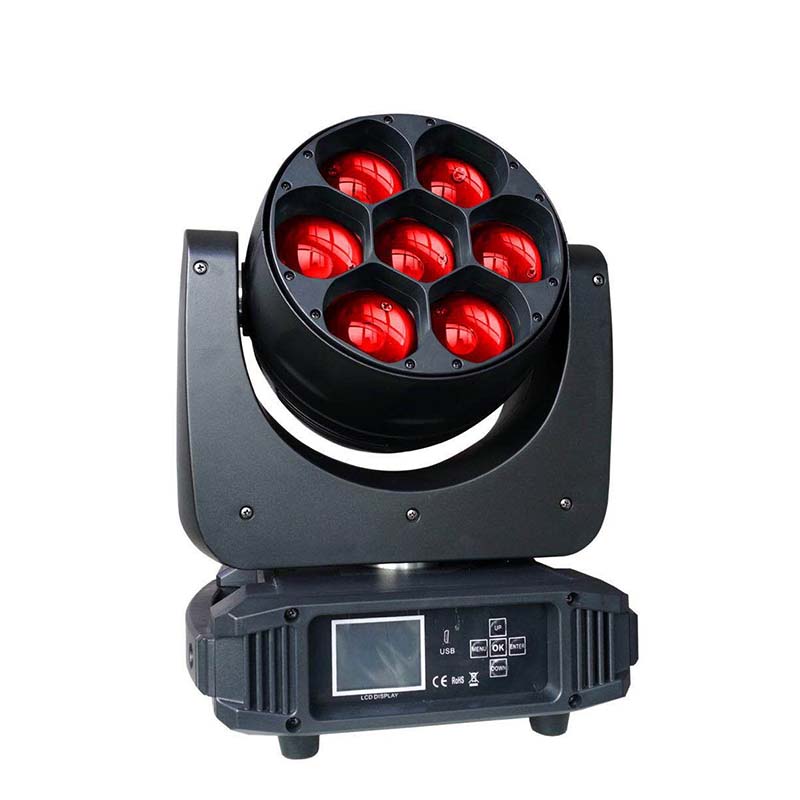 7Pcs 40W LED Zoom Moving Head Light