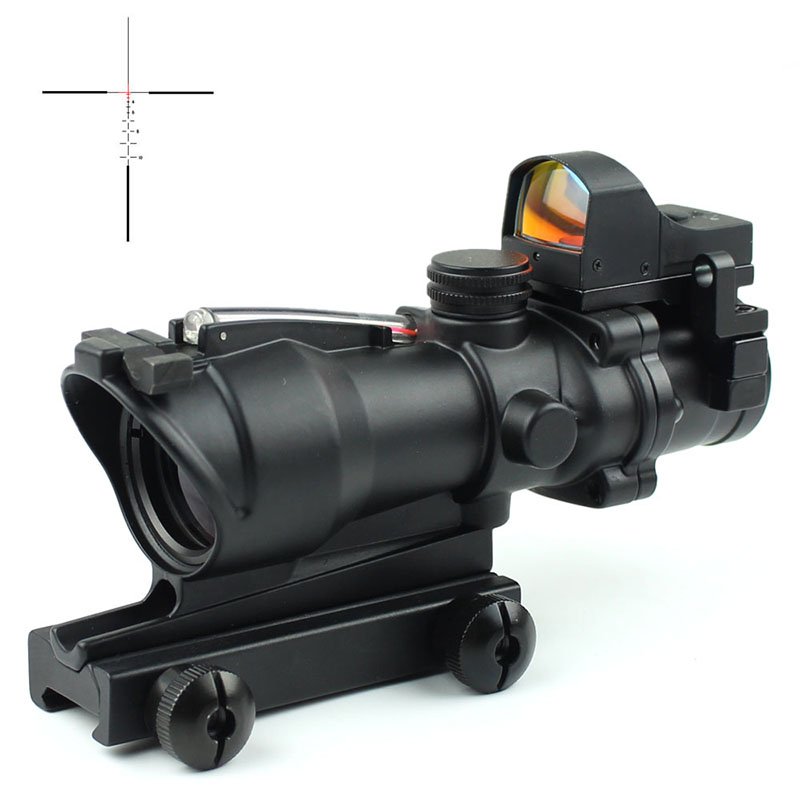 Long Xiang Optics Illuminated Mil Dot Tactical Scopes W/ DR Drop Bullet Circle  4x32C2A-R Tactical Scopes image4