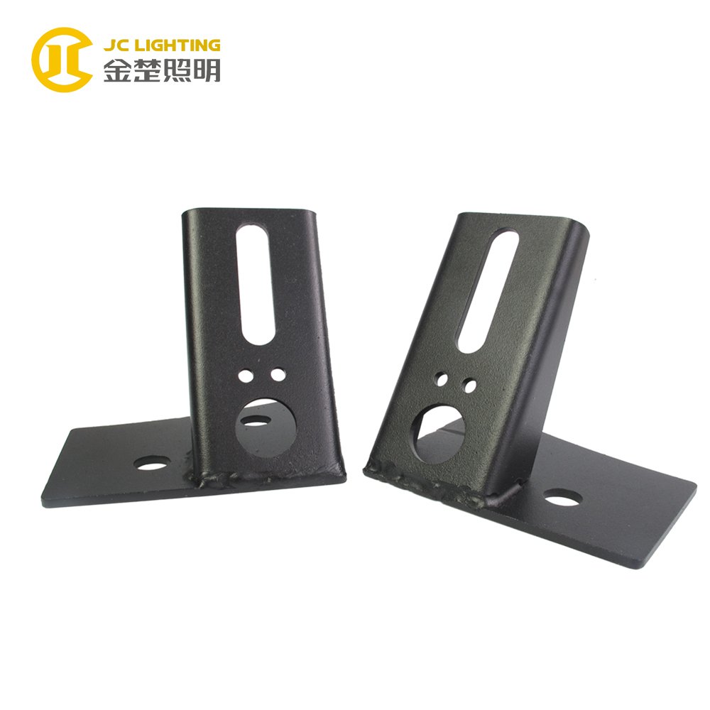 JC308 Black Iron Jeep Wrangler Windshield LED Off Road Light Bars Mounting Bracket