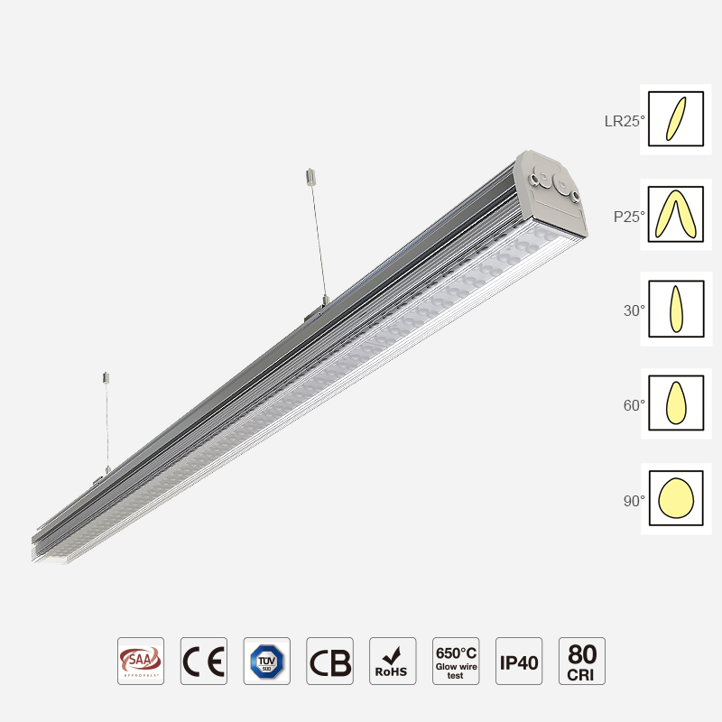 Waterproof IP54 Trunk Linear Light Used in Factory DWTP124R
