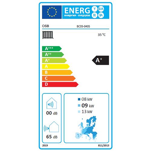 erp label  A++ heat pump water heaters