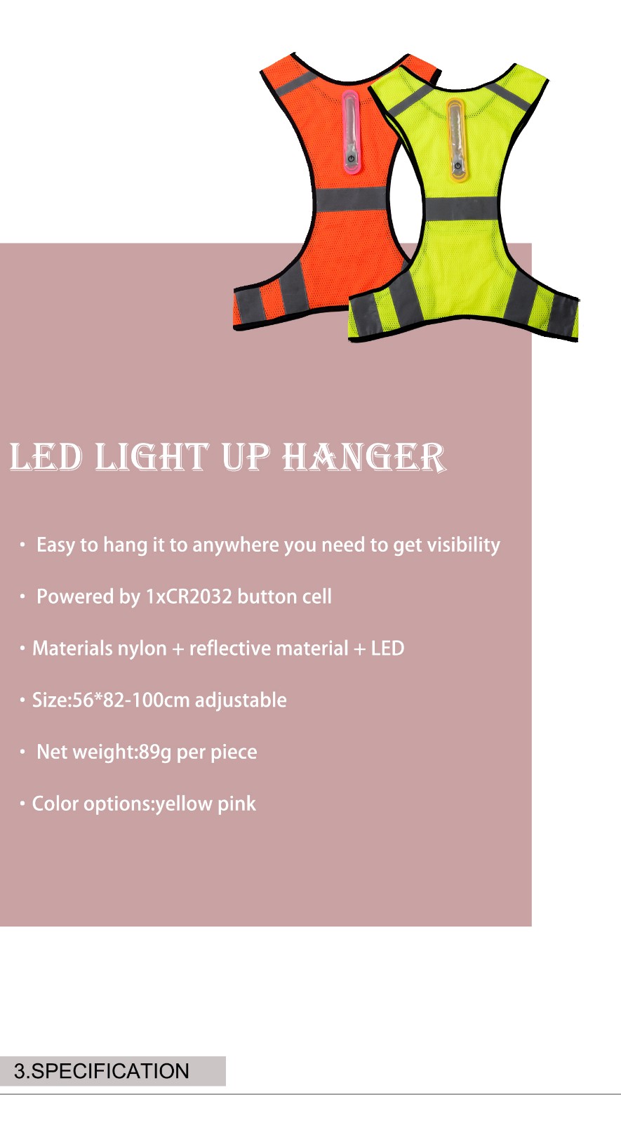 -| Led Outdoor Sports Safety Vest Aidi-s11 - Shenghong-7