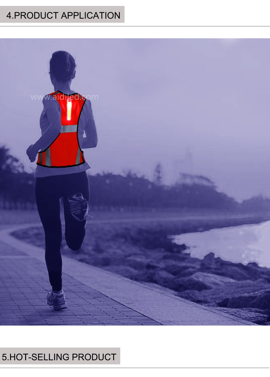 -| Led Outdoor Sports Safety Vest Aidi-s11 - Shenghong-9