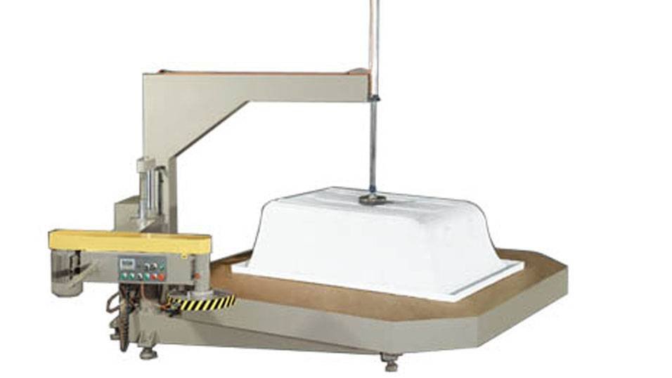 kingtool aluminium machinery KT-398J Turntable-Type Edge Trimming Machine in Heavy-Duty For Sanitary Ware Materia Sanitary Ware Machine image1