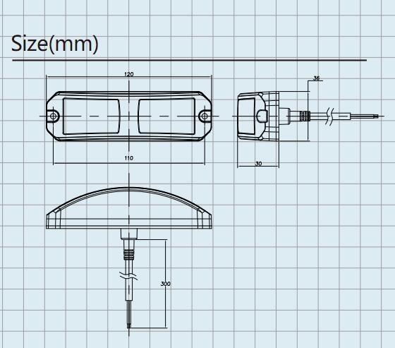 HONGCHANG-Find Vehicle Blue Led Strobe Light Kit