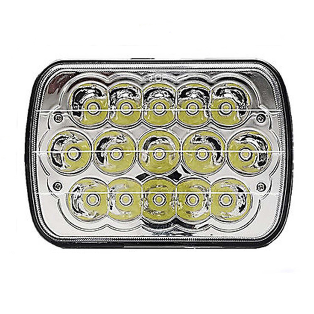 Jeep wrangler 4x6 led headlights Square Sealed Beam 45W