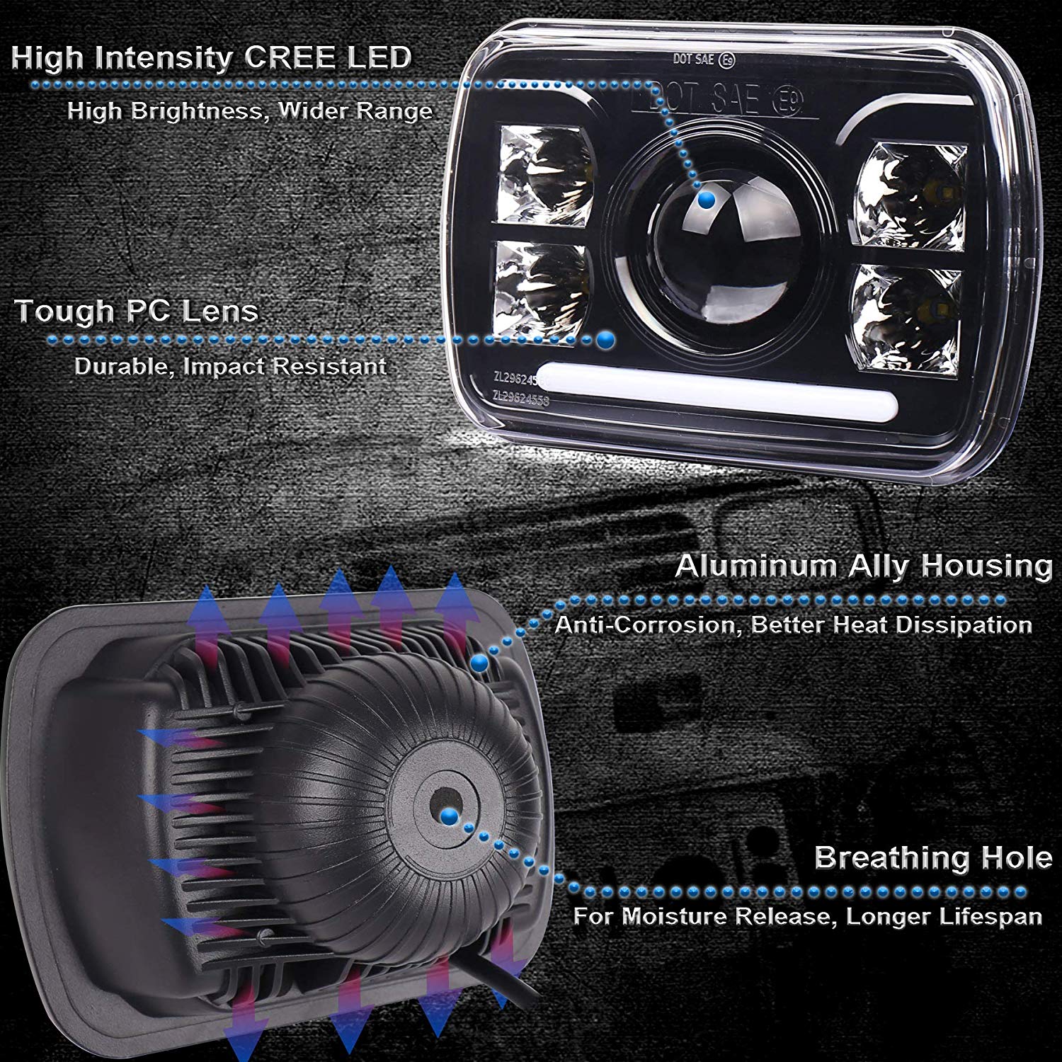 HONGCHANG-Jeep Led Lights Factory, Jeep Wrangler Halogen Headlights | Hongchang-1