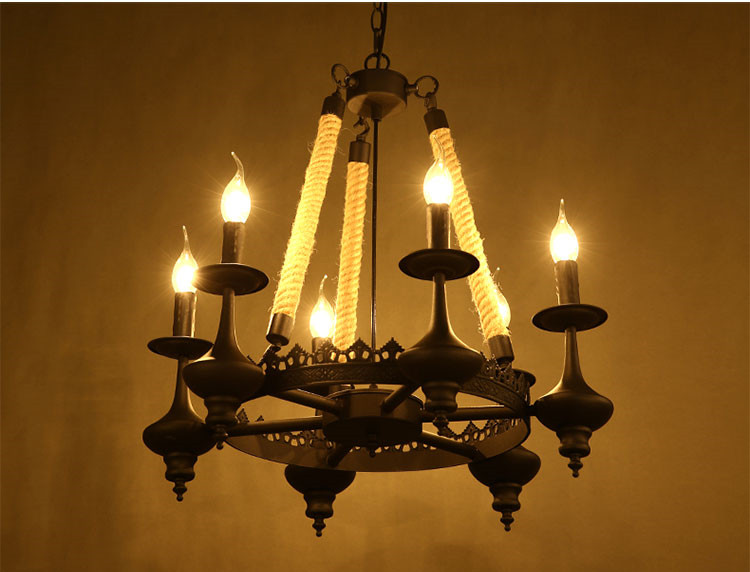 MS24-06 Vintage Brass Copper Iron Hanging Large Golden Rustic Pendant Light