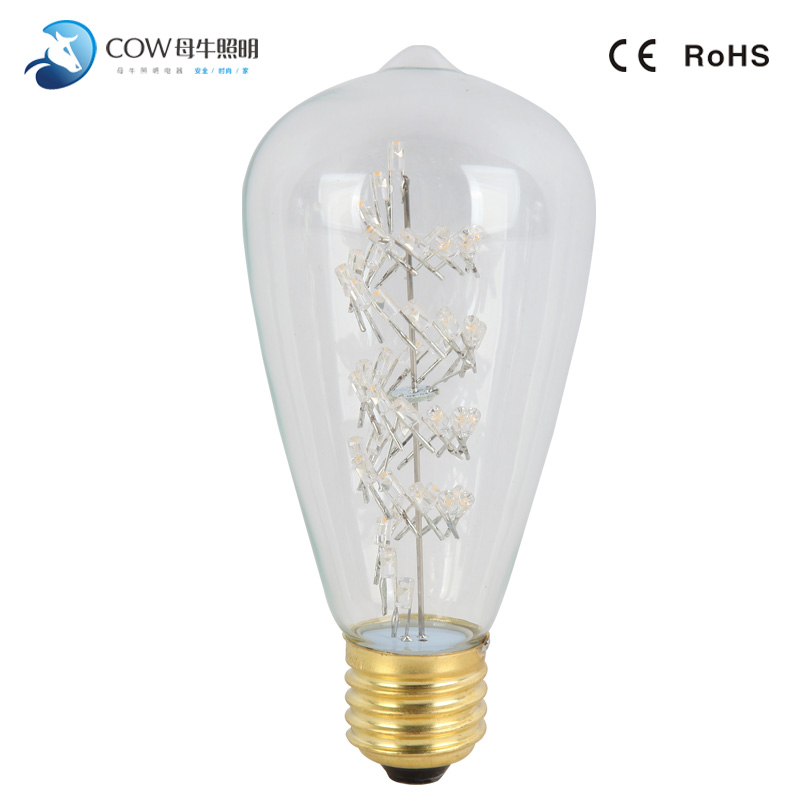 LXST64  Starry Fireworks Vintage Edison LED Bulb Ceiling Lighting For Decoration