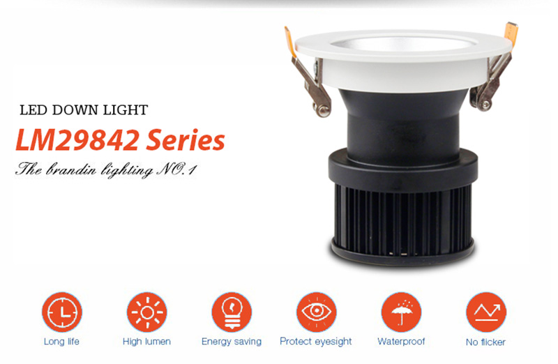 Leimove-High Luminance Commercial Recessed 15w Cob Led Downlight-1