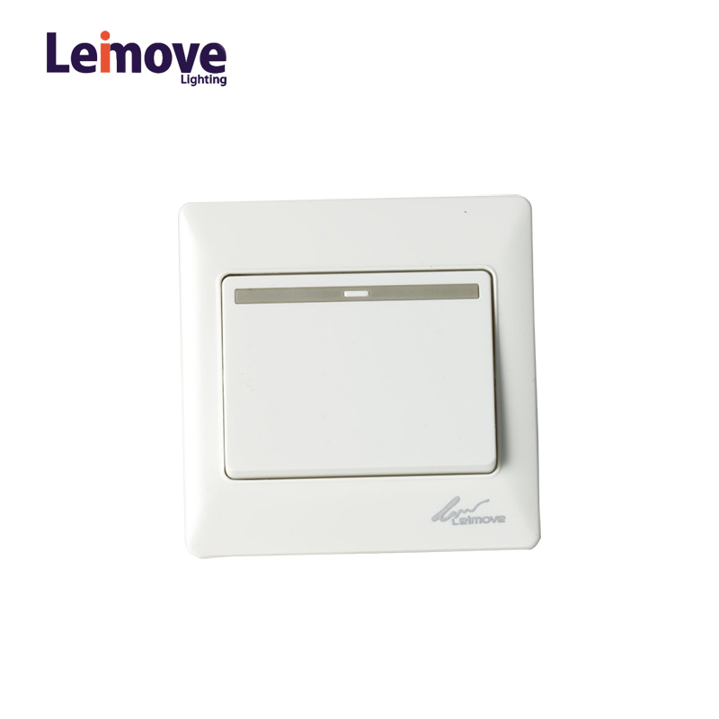 General 10A 250V 1 Gang 1 Way PC Wall Switch 86*86mm