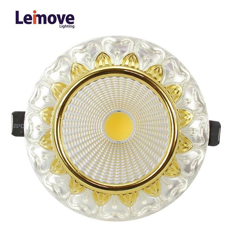 Decorative 10w Led Cob Down light LM8019 pearl silver/gold